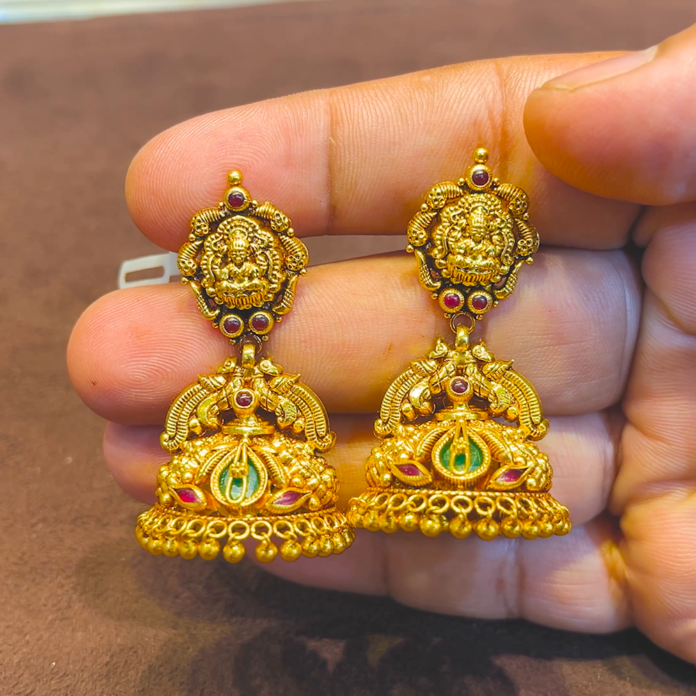 SRI RAM 17.052gms EARRINGS 22K Yellow Gold