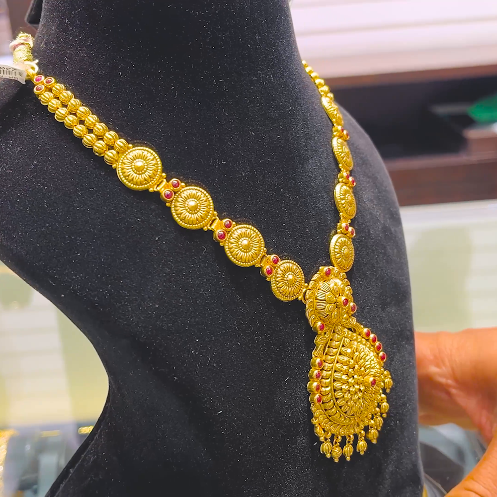 SOUTH INDIA 26.998gms NECKLACE 22K Yellow Gold