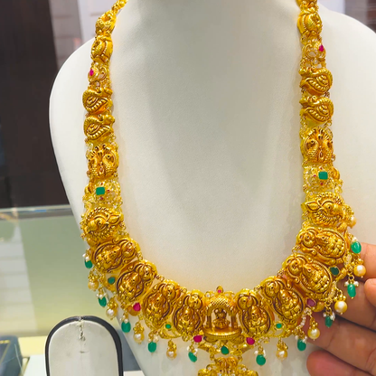 SOUTH INDIA 74.41gms HARAMS 22K Yellow Gold