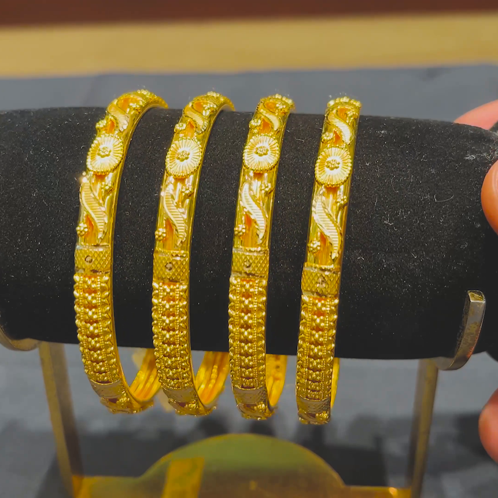 CMR 48.595gms BANGLES 22K Yellow Gold