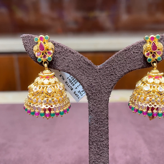 MUKUNDA JEWELLERS 14.45gms EARRINGS 22K Yellow Gold