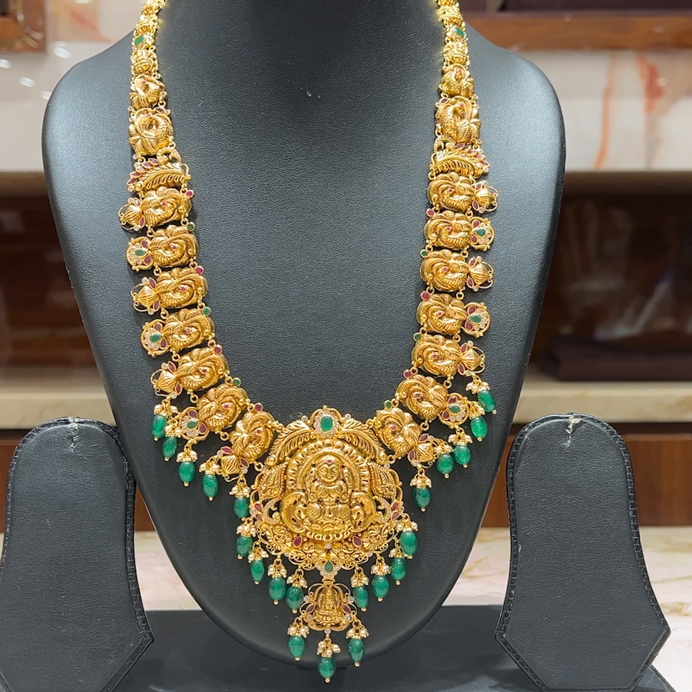 MUKUNDA JEWELLERS 58.075gms HARAMS 22K Antique