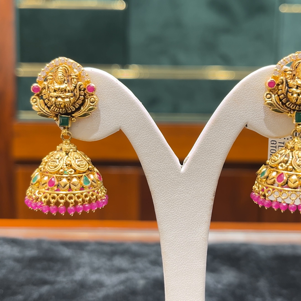 Chennai Shopping Mall 16.685gms EARRINGS 22K Antique