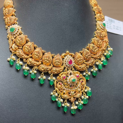 Chennai Shopping Mall 32.66gms NECKLACE 22K Antique