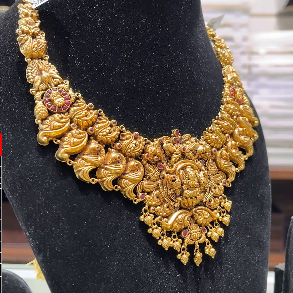 SOUTH INDIA 47.392gms NECKLACE 22K Yellow Gold