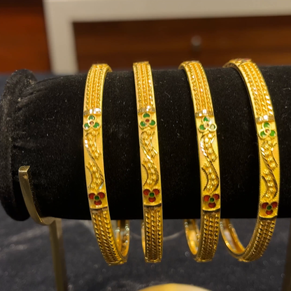 RS BROTHERS 47.66gms BANGLES 22K Yellow Gold