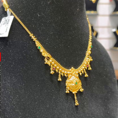 SOUTH INDIA 11.398gms NECKLACE 22K Yellow Gold