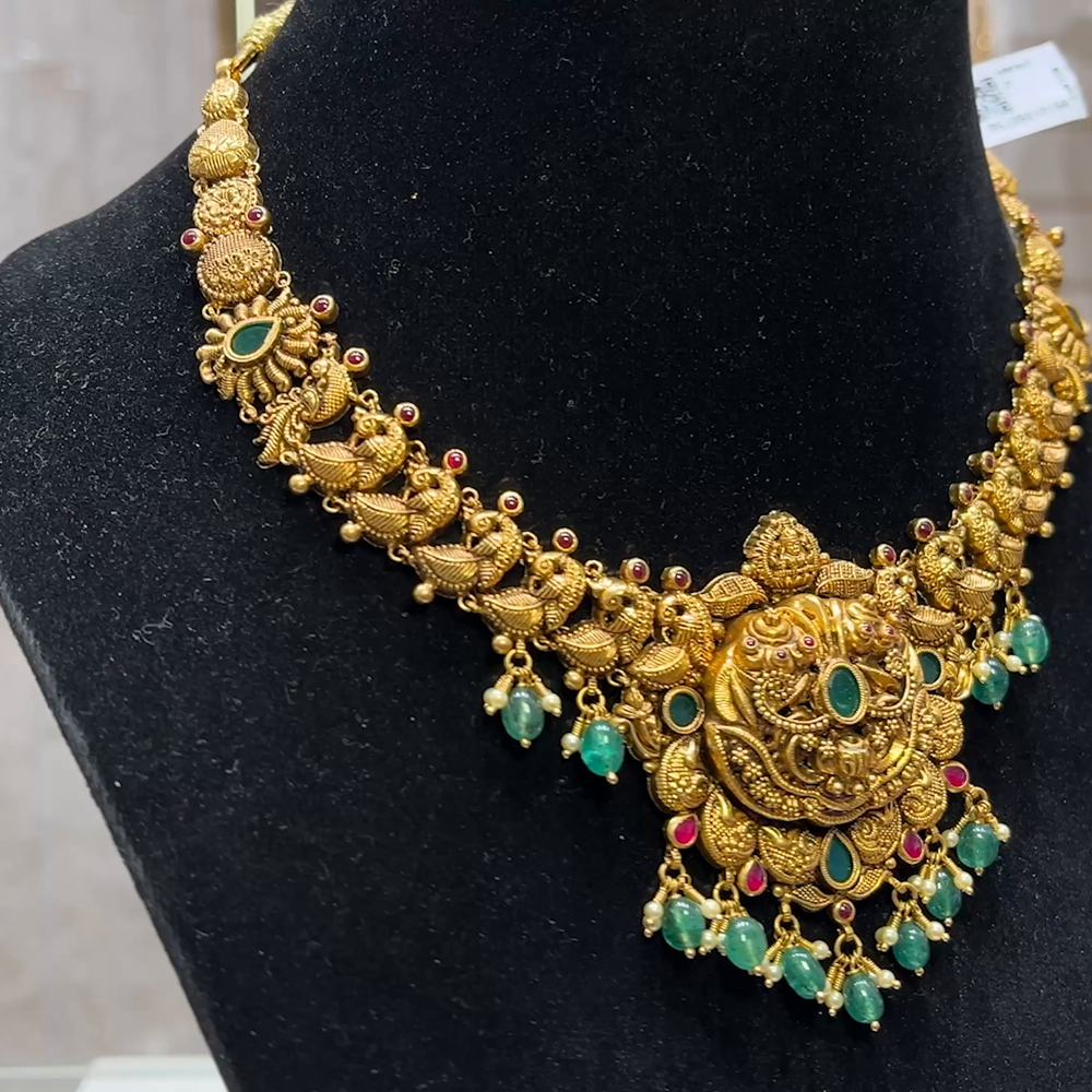 SOUTH INDIA 26.445gms NECKLACE 22K Yellow Gold