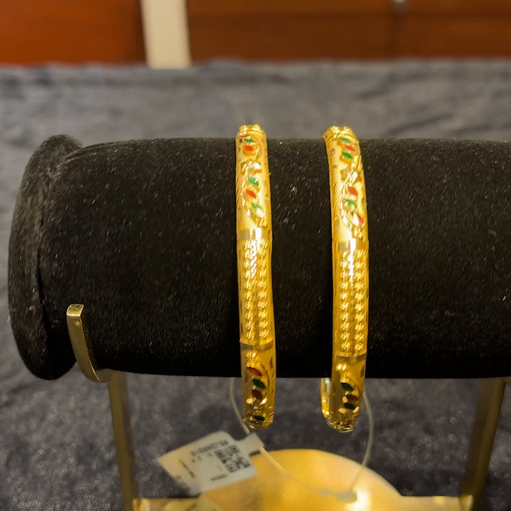 RS BROTHERS 20.657gms BANGLES 22K Yellow Gold