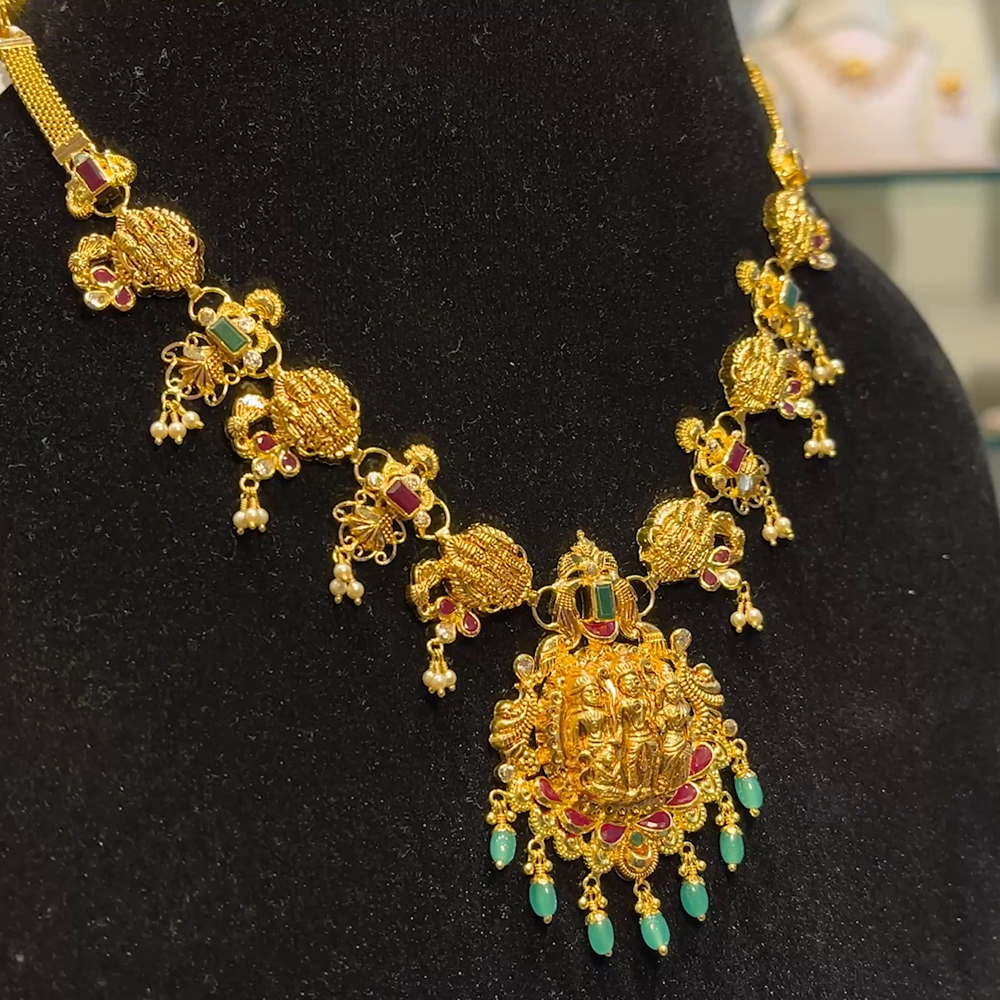 Anu Jewellers 18.173gms NECKLACE 22K Yellow Gold