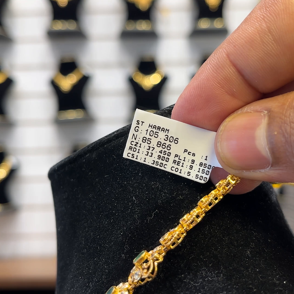 SOUTH INDIA 85.866gms HARAMS 22K Yellow Gold