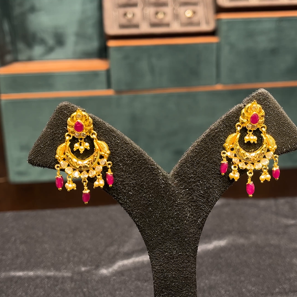 CMR 5.906gms EARRINGS 22K Yellow Gold