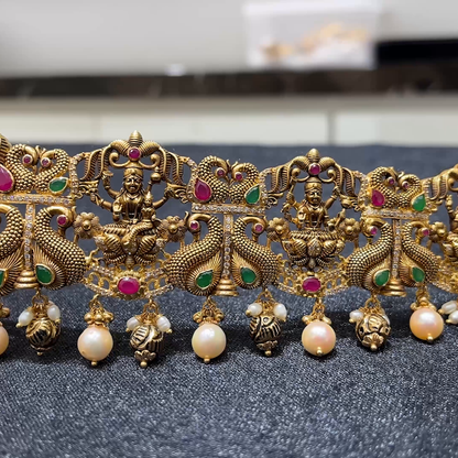 MUKUNDA JEWELLERS 144.355gms VADDANAM 22K Yellow Gold