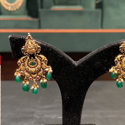 CMR 12.545gms EARRINGS 22K Nakshi