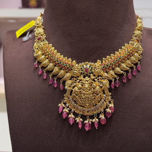 SwarnaKanchi 30.258gms NECKLACE 22K Yellow Gold