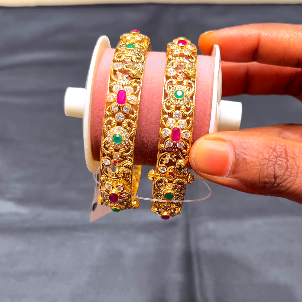 Anu Jewellers 44.338gms BANGLES 22K Yellow Gold