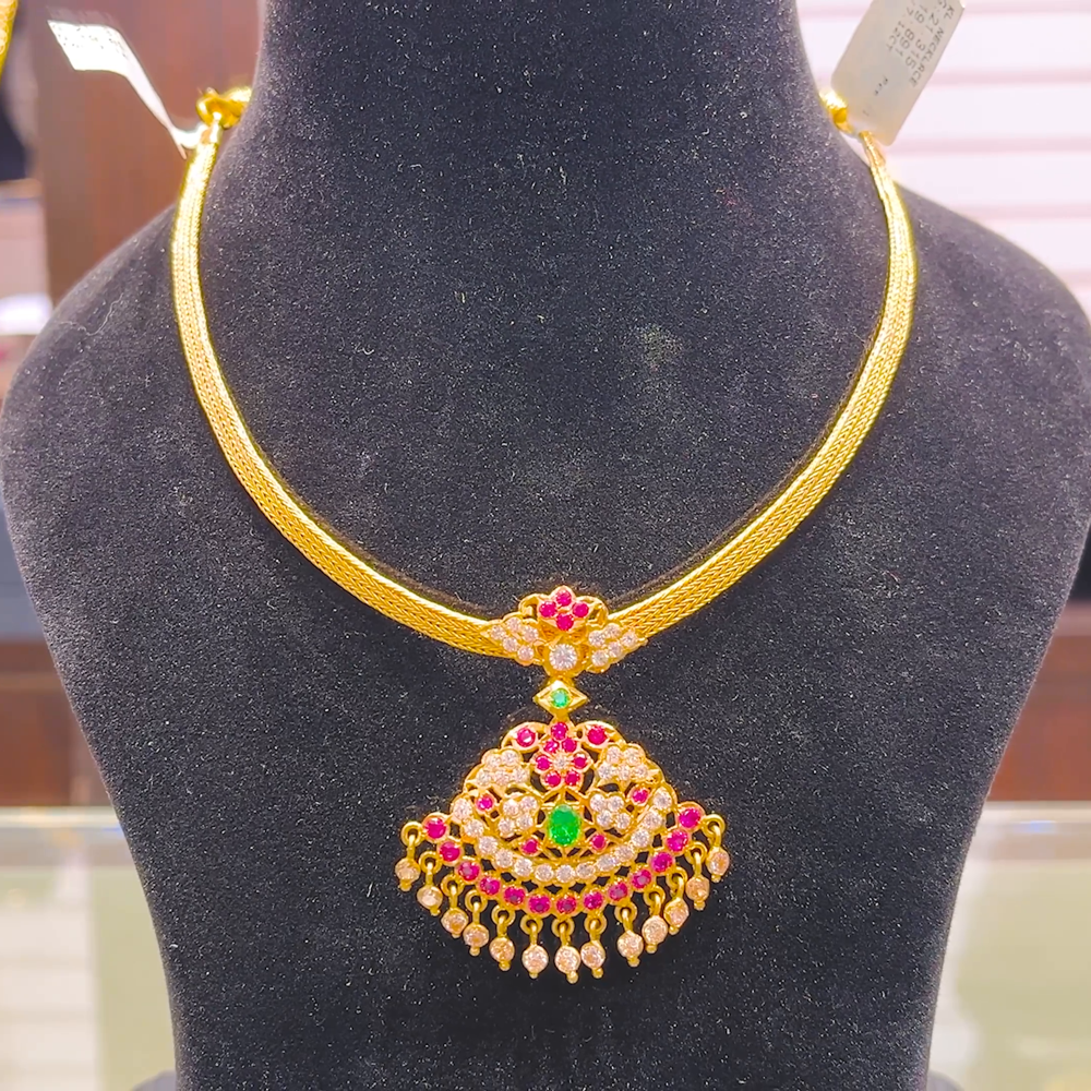 SOUTH INDIA 19.891gms NECKLACE 22K Yellow Gold