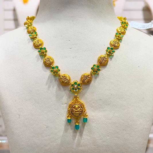 SOUTH INDIA 9.367gms NECKLACE 22K Yellow Gold