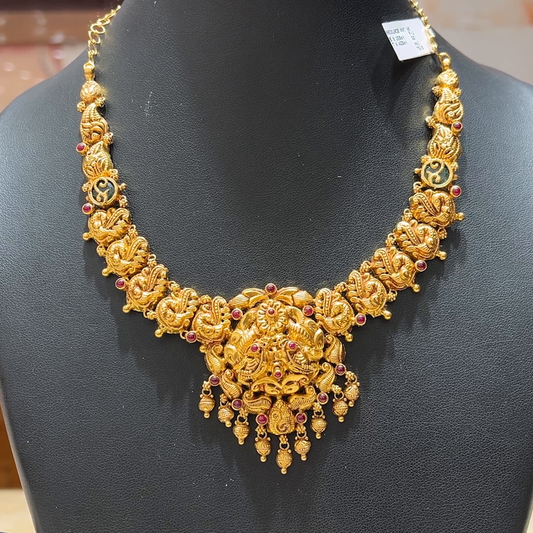 MUKUNDA JEWELLERS 23.066gms NECKLACE 22K Nakshi