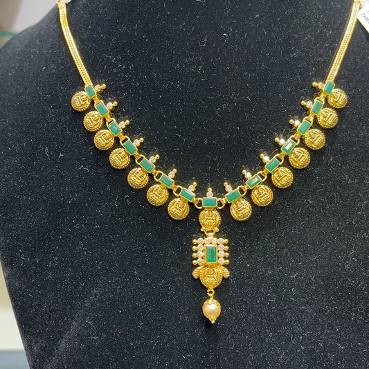 SwarnaKanchi 11.889gms NECKLACE 22K Yellow Gold