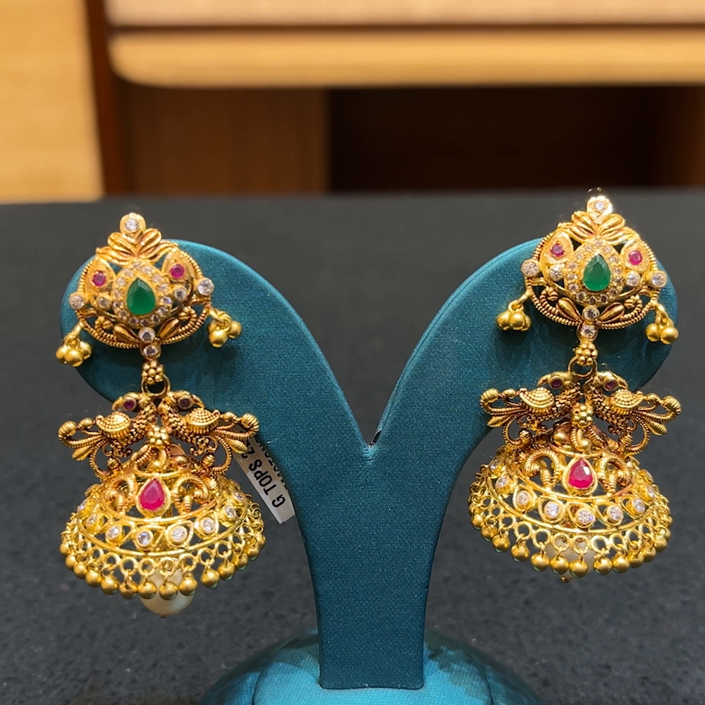 Chennai Shopping Mall 24.613gms EARRINGS 22K Yellow Gold