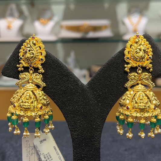 Anu Jewellers 22.76gms EARRINGS 22K Yellow Gold