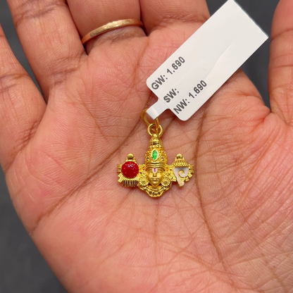 Anu Jewellers 1.69gms Pendent 22K Nakshi