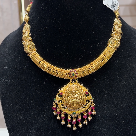 SOUTH INDIA 28.21gms NECKLACE 22K Yellow Gold