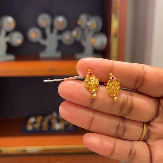 Anu Jewellers 2.042gms EARRINGS 22K Yellow Gold