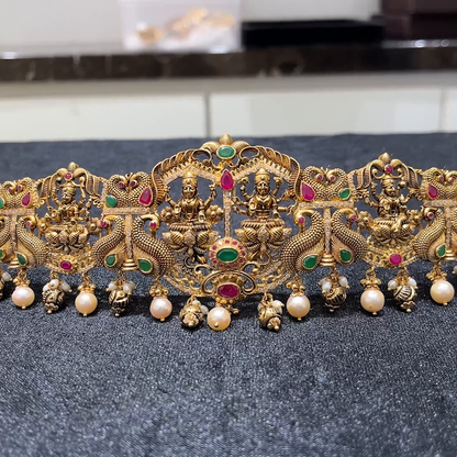 MUKUNDA JEWELLERS 144.355gms VADDANAM 22K Yellow Gold