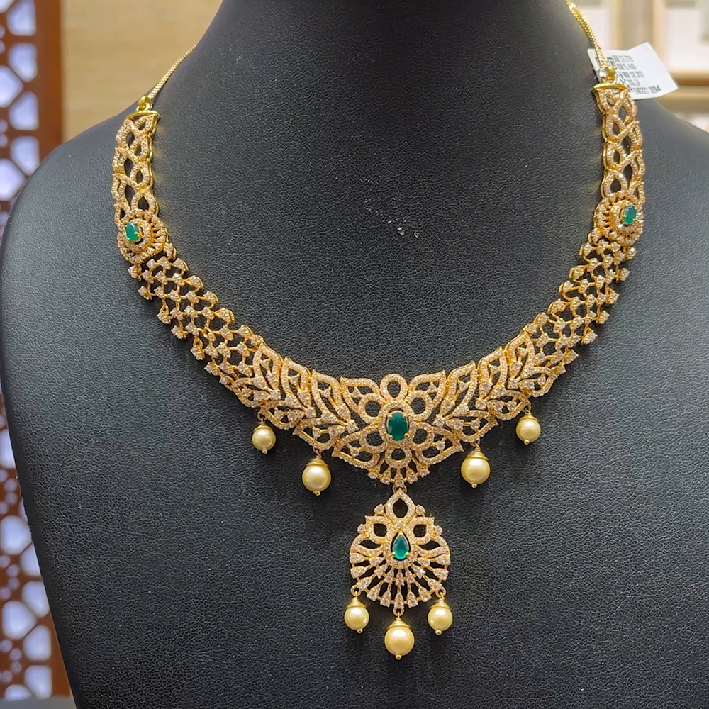 Chennai Shopping Mall 32.31gms NECKLACE 22K Antique