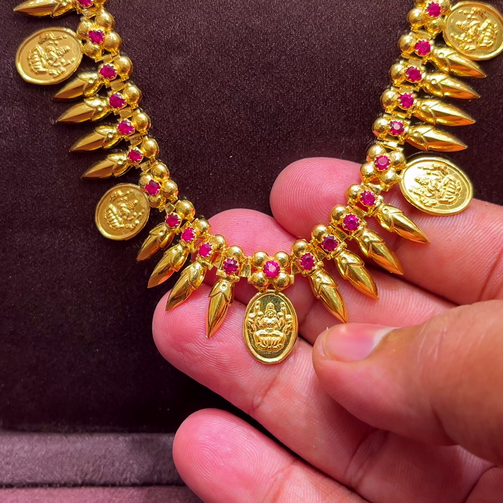 SwarnaKanchi 25.858gms HARAMS 22K Yellow Gold