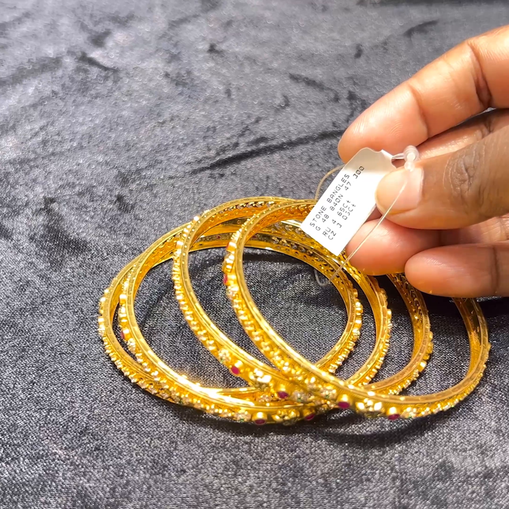 CMR 47.3gms BANGLES 22K Yellow Gold