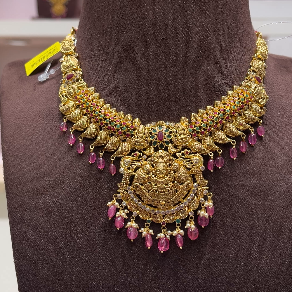 SwarnaKanchi 30.258gms NECKLACE 22K Yellow Gold