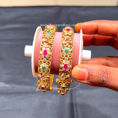 Anu Jewellers 44.338gms BANGLES 22K Yellow Gold