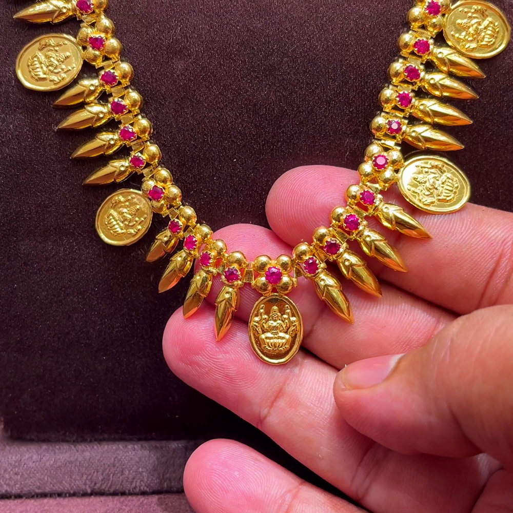 SwarnaKanchi 25.858gms HARAMS 22K Yellow Gold