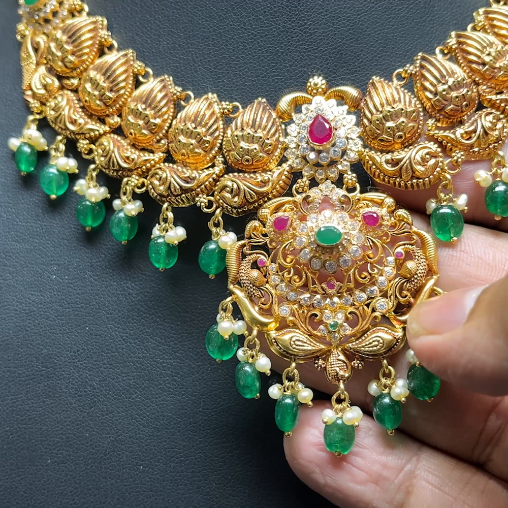 Chennai Shopping Mall 32.66gms NECKLACE 22K Antique