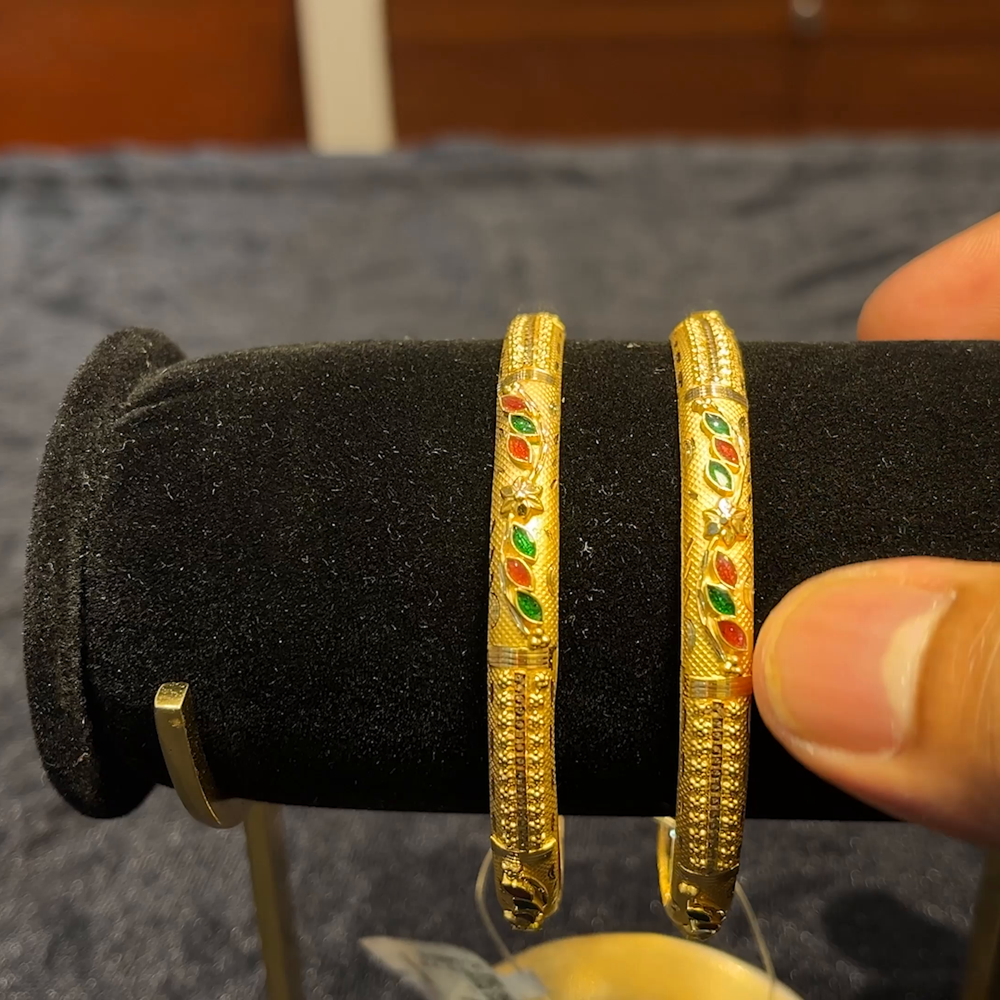 RS BROTHERS 20.657gms BANGLES 22K Yellow Gold