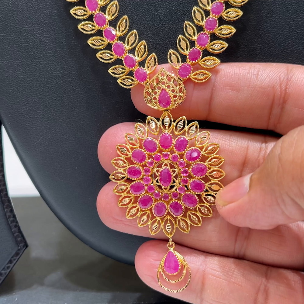 MUKUNDA JEWELLERS 57.334gms HARAMS 22K Yellow Gold