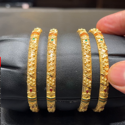 SOUTH INDIA 41.268gms BANGLES 22K Yellow Gold