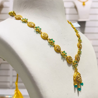 SOUTH INDIA 9.367gms NECKLACE 22K Yellow Gold