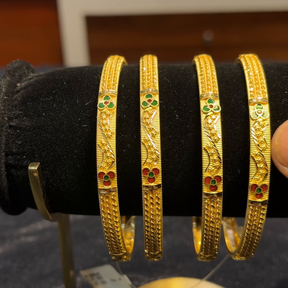 RS BROTHERS 47.66gms BANGLES 22K Yellow Gold