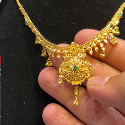 SOUTH INDIA 11.398gms NECKLACE 22K Yellow Gold