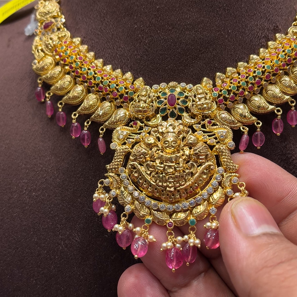 SwarnaKanchi 30.258gms NECKLACE 22K Yellow Gold