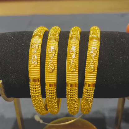 CMR 41.381gms BANGLES 22K Yellow Gold