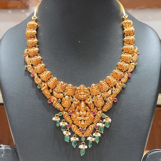 MUKUNDA JEWELLERS 35.195gms NECKLACE 22K Antique