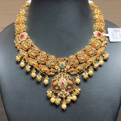 Chennai Shopping Mall 39.87gms NECKLACE 22K Antique