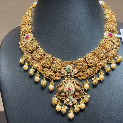 Chennai Shopping Mall 39.87gms NECKLACE 22K Antique