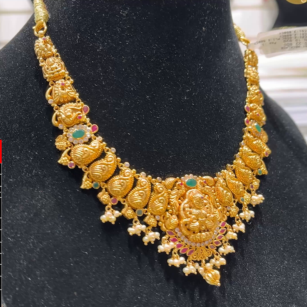 SOUTH INDIA 19.828gms NECKLACE 22K Yellow Gold