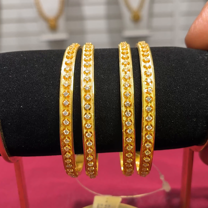 SOUTH INDIA 45.894gms BANGLES 22K Yellow Gold